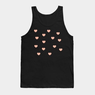 Pastel Pink Hearts Sticker Pack Tank Top
